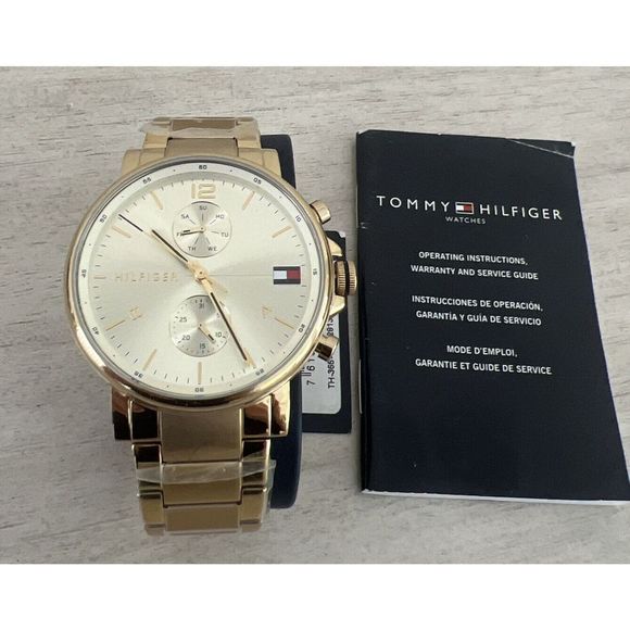 Tommy Hilfiger 1710415 Gold Men's Watch Daniel - Picture 1 of 16
